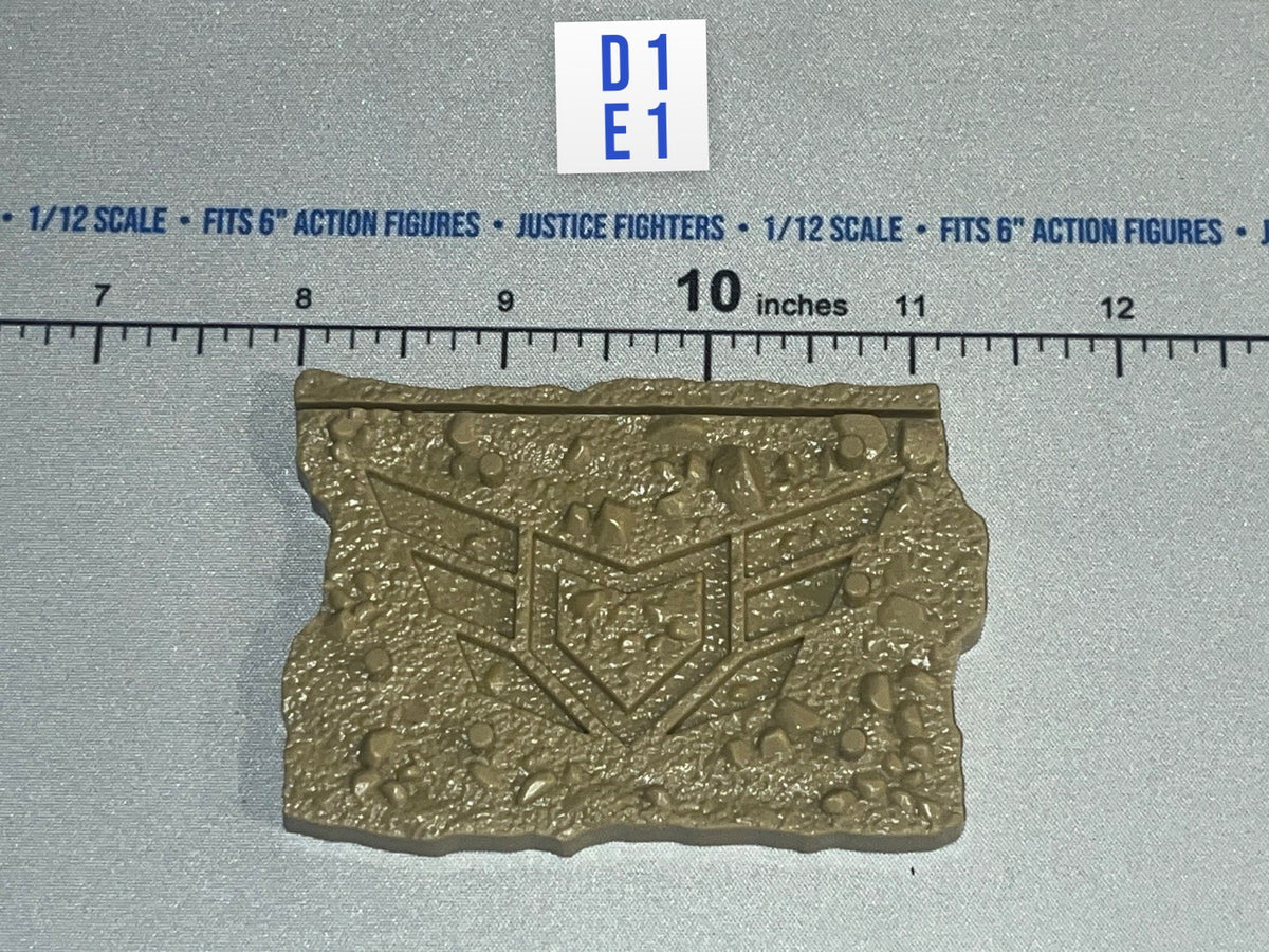 1/12 Scale Modern Era US Decepticon Insignia Rubble Base / Diorama Piece - Reaper Vanguard Driver Valaverse