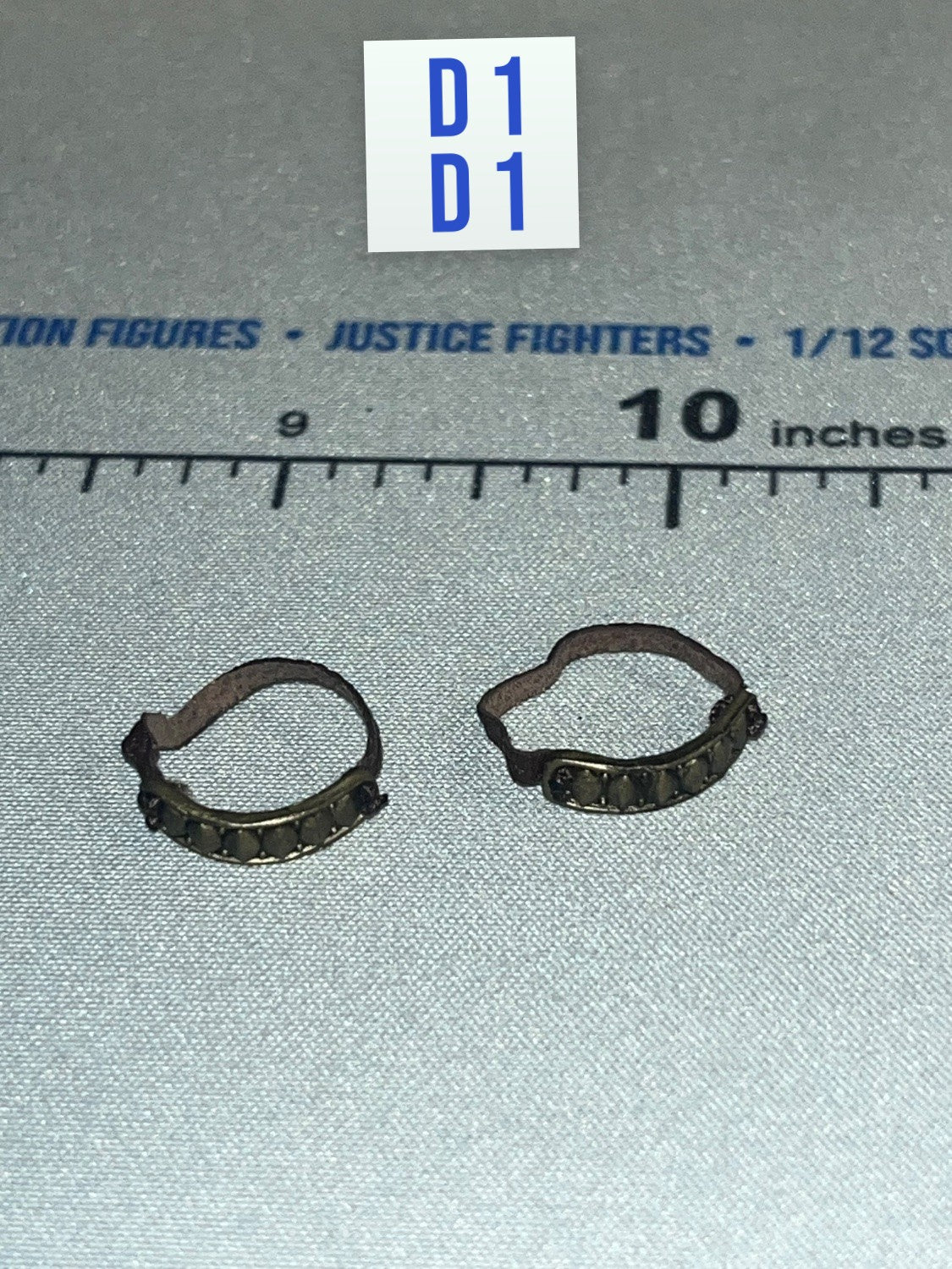 1/12 Scale Medieval Finger Rings Pair - Red Sonja TBLeauge Phicen