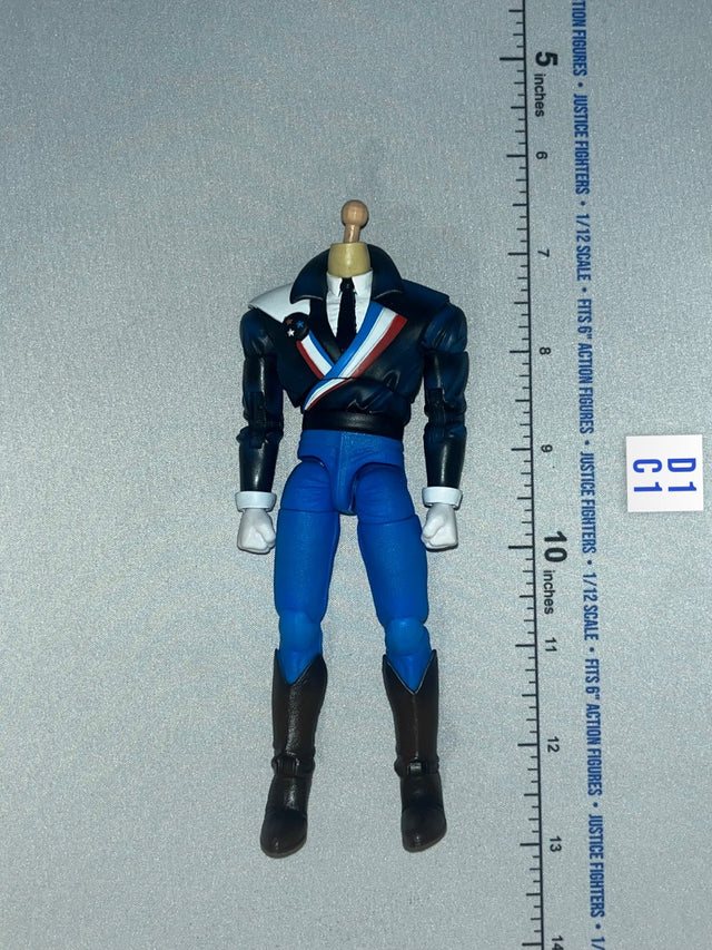 1/12 Scale Modern Era US Patriotic Hero Costume Body - American Flagg Executive Replicas