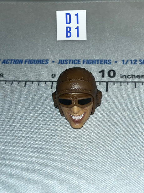 1/12 Scale Modern Era Head Sculpt with Aviator Helmet and Goggles - The Jester Valaverse