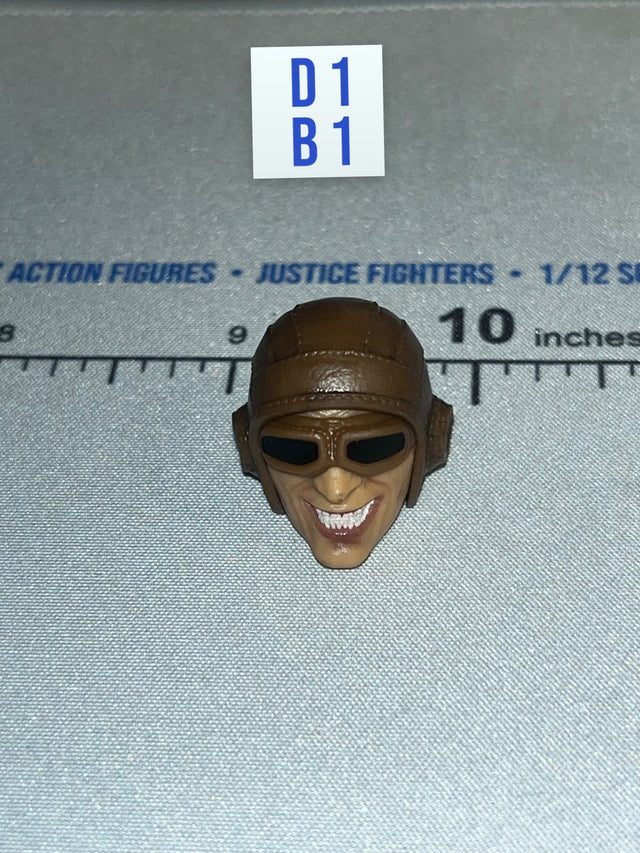 1/12 Scale Modern Era Head Sculpt with Aviator Helmet and Goggles - The Jester Valaverse