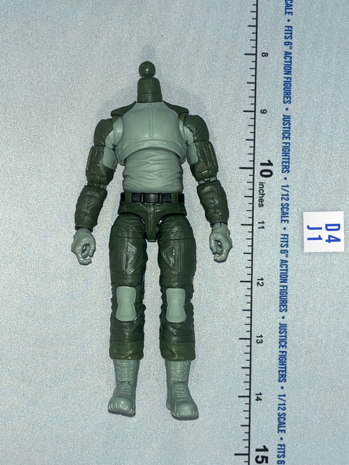 1/12 Scale Modern Era Military Figure Body with Tactical Uniform - Delta Corps - Action Force Valaverse