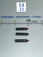 1/12 Scale Modern Era Revolver Rounds Set of 3 - Malice - Valaverse Action Force