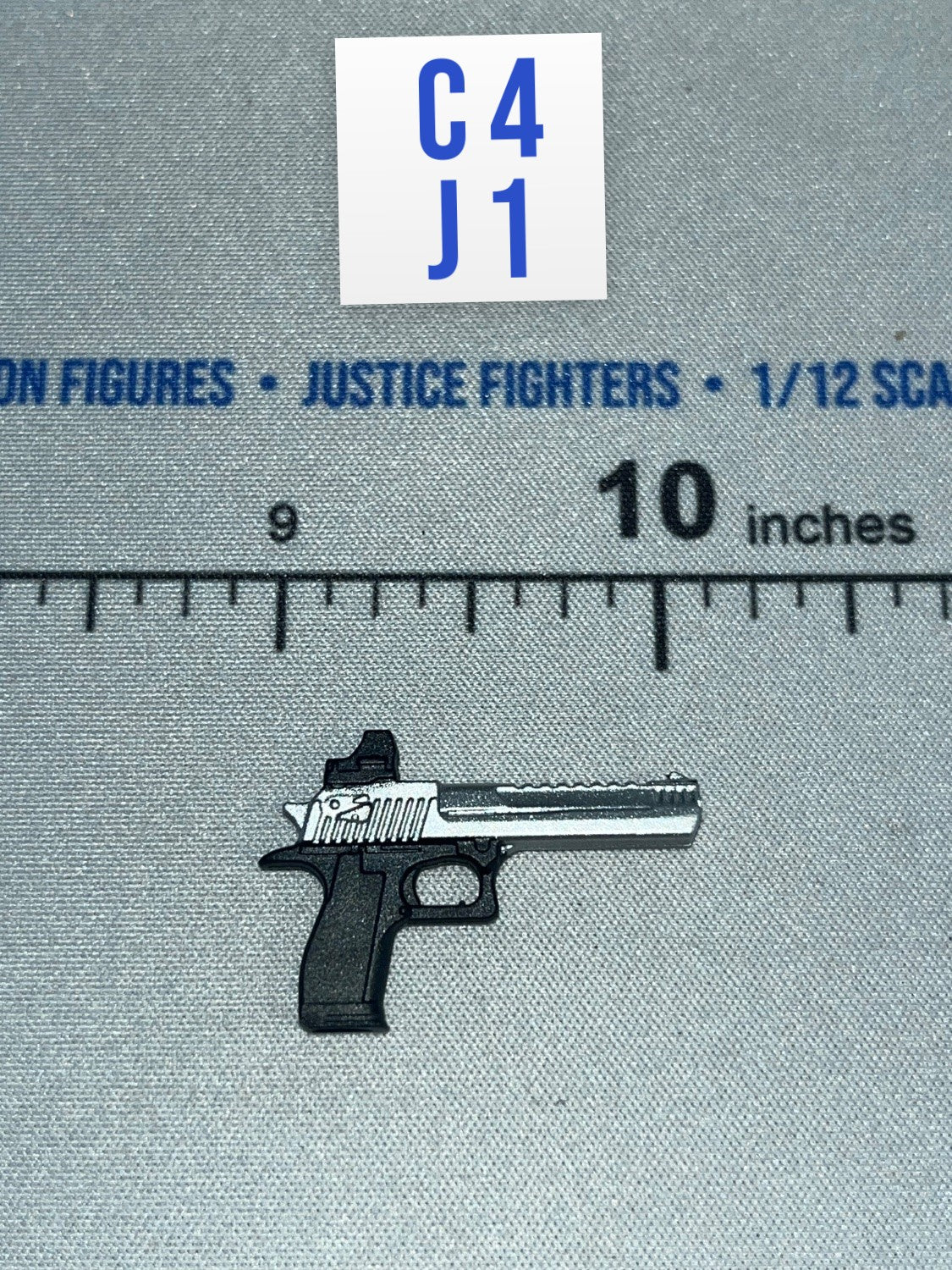 1/12 Scale Modern Era Semi-Automatic Pistol with Red Dot Sight - Malice - Valaverse Action Force