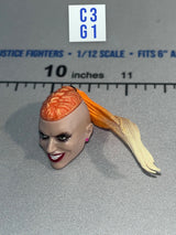 1/12 Scale Modern Era Female Head Sculpt with Ponytail - Pandora - Valaverse Action Force - Mail Away White