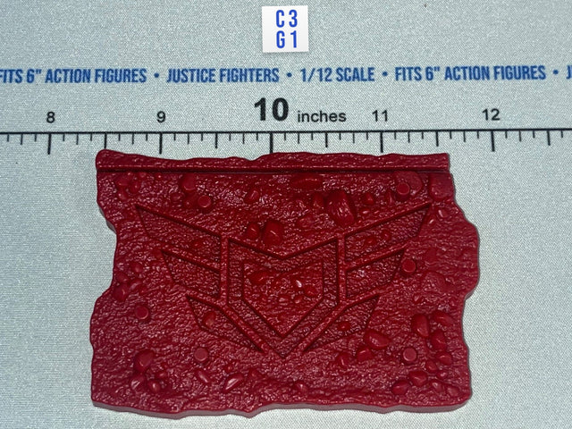 1/12 Scale Modern Era Decepticon Emblem Display Base - Pandora - Valaverse Action Force - Mail Away White