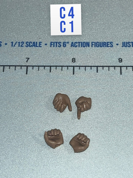 1/12 Scale WWII German Pointing and Fist Hands Set - WWII German U-Boat Commander Lehmann DiD XD80026