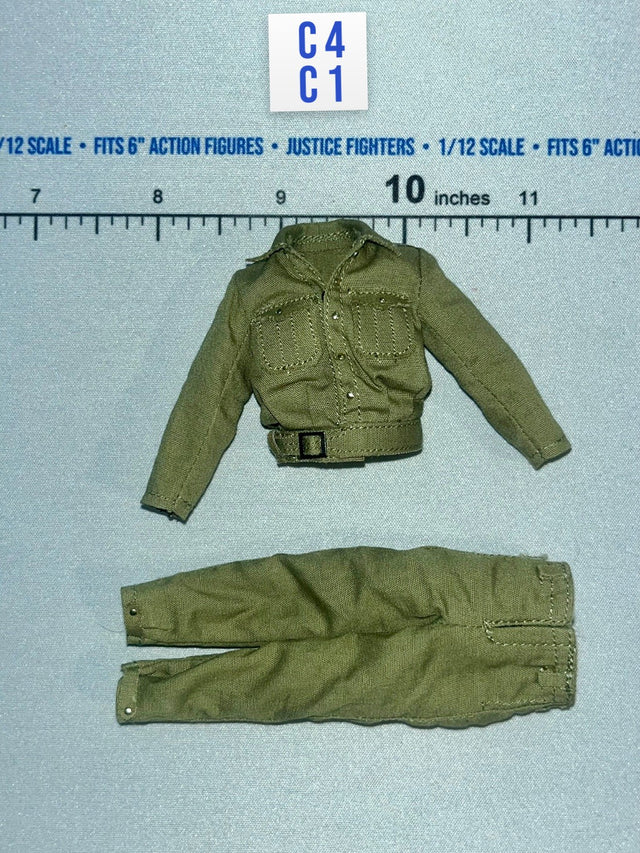 1/12 Scale WWII German Field Uniform Set - WWII German U-Boat Commander Lehmann DiD XD80026