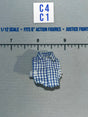 1/12 Scale WWII German Plaid Button-Up Shirt - WWII German U-Boat Commander Lehmann DiD XD80026
