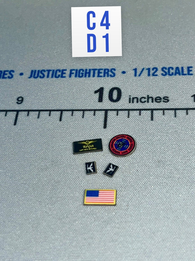 1/12 Scale Modern Era US Top Gun Maverick Patch Set - US Navy F/A-18E Pilot – “Maverick” Mitchell DiD XM80031