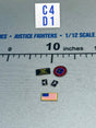 1/12 Scale Modern Era US Top Gun Maverick Patch Set - US Navy F/A-18E Pilot – “Maverick” Mitchell DiD XM80031