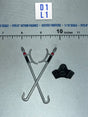 1/12 Scale Modern Era Sai Weapons Pair with Belt Buckle - GI Joe Classified Cobra Ninjas #160