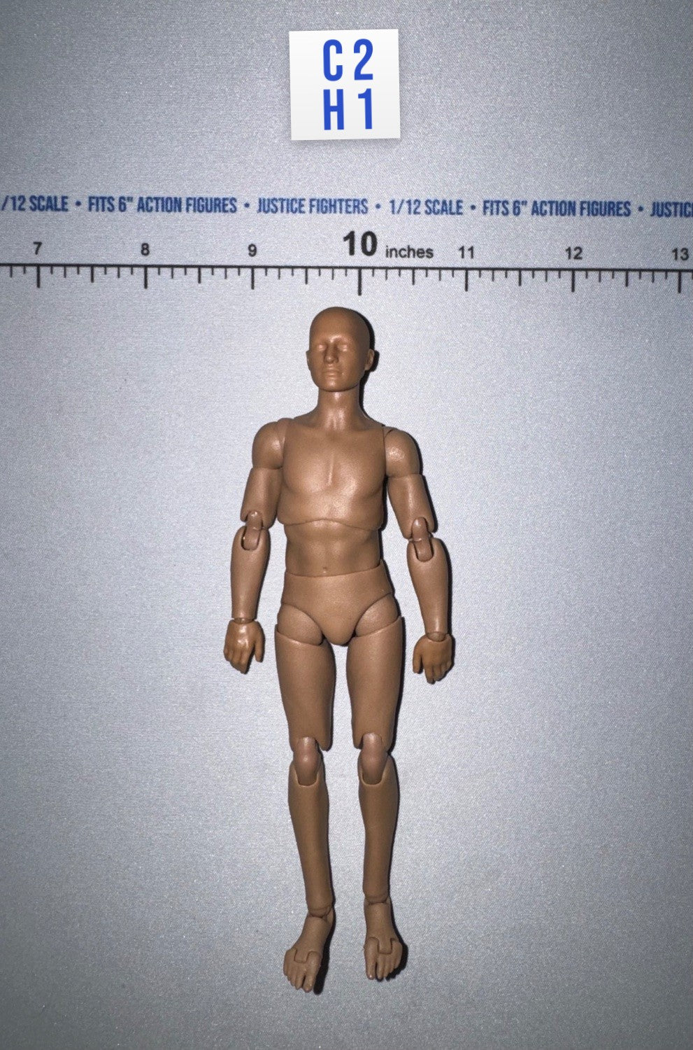 1/12 Scale Modern Era Nude Male Figure Body - KARATE PLAYER - DiD SF80001