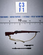 1/12 Scale WWII German Bolt-Action Rifle with Scope and Sling - WWII US Ranger Private Jackson DiD XA80009