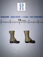 1/12 Scale WWII US Combat Boots with Gaiters Pair - WWII US Ranger Private Jackson DiD XA80009