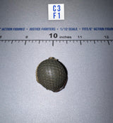1/12 Scale WWII German Helmet with Camouflage Net Cover - WWII US Ranger Private Jackson DiD XA80009