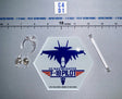 1/12 Scale Modern Era US F-18 Pilot Figure Stand Set - US Navy F/A-18E Pilot – “Maverick” Mitchell DiD XM80031