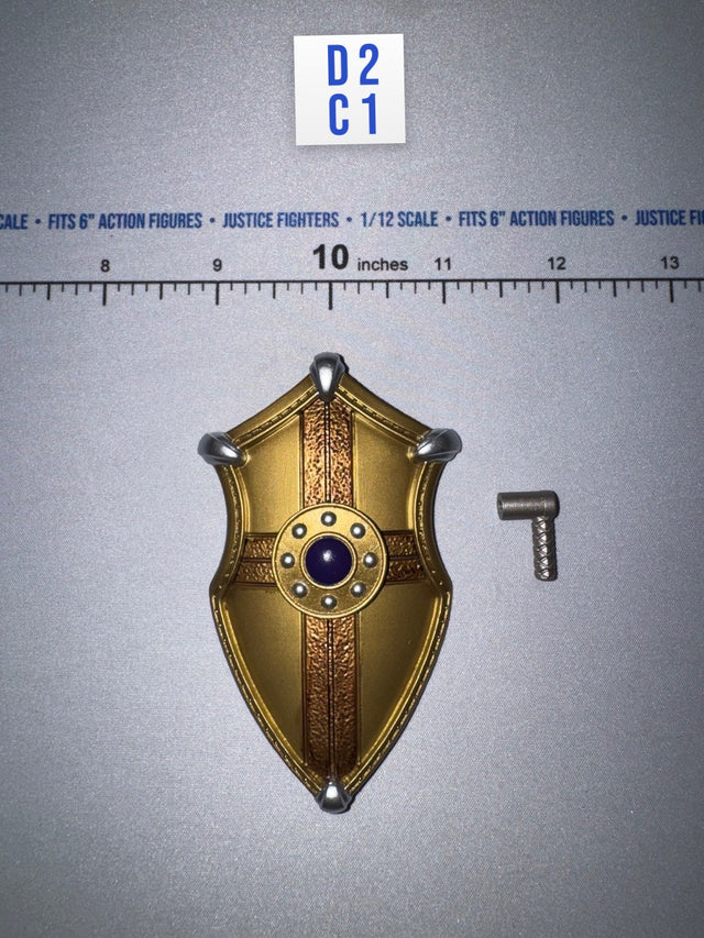 1/12 Scale Medieval Medieval Knight Shield - Sir Valgard 2 - Mythic Legions Four Horsemen Four Horsemen