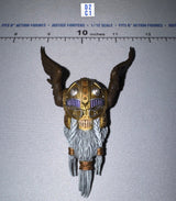 1/12 Scale Medieval Viking Viking Skull Head Sculpt with Winged Helmet and Braided Beard - Sir Valgard 2 - Mythic Legions Four Horsemen Four Horsemen