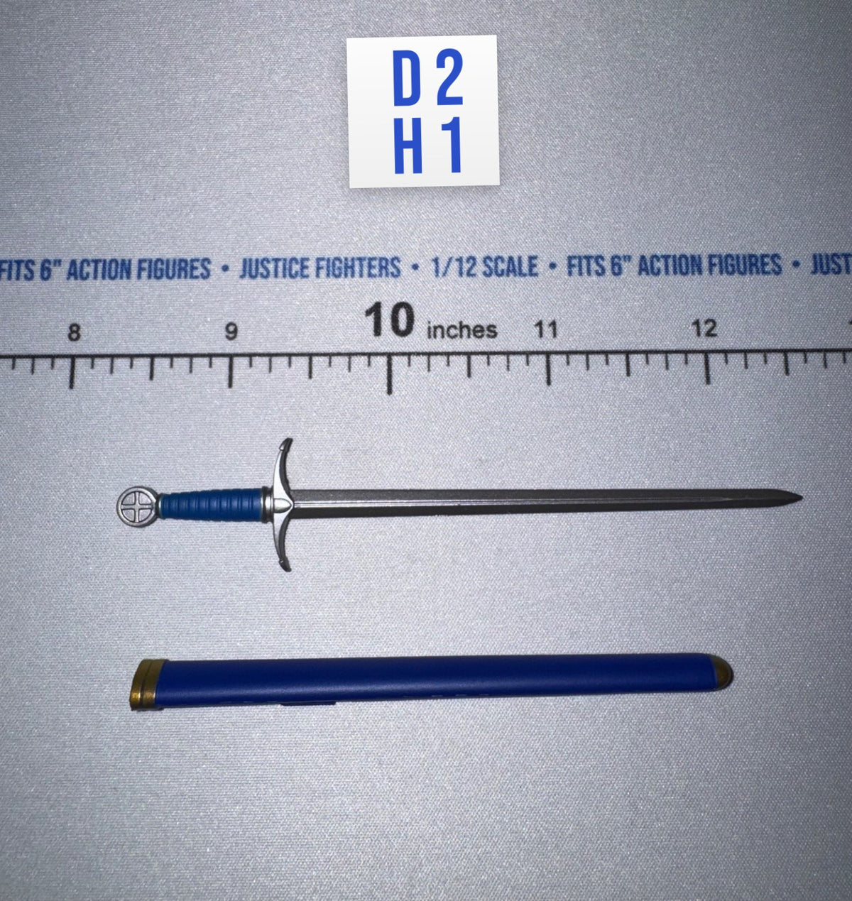 1/12 Scale Medieval Medieval Sword with Scabbard - Otho 2 - Mythic Legions Four Horsemen