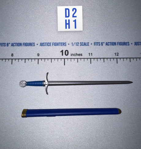 1/12 Scale Medieval Medieval Sword with Scabbard - Otho 2 - Mythic Legions Four Horsemen