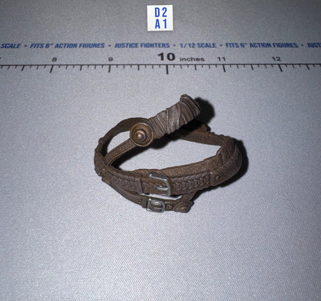 1/12 Scale Medieval Braided Wrist Bracers Pair - Urzokk 2 - Mythic Legions Four Horsemen