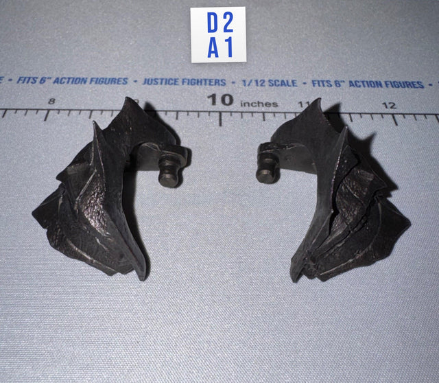 1/12 Scale Medieval Fantasy Dragon Wing Shoulder Armor Pair - Urzokk 2 - Mythic Legions Four Horsemen