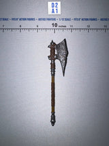 1/12 Scale Medieval Fantasy Fantasy Battle Axe - Urzokk 2 - Mythic Legions Four Horsemen