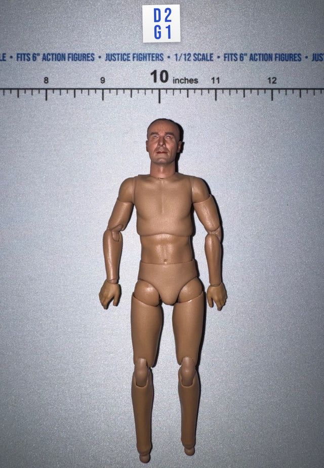 1/12 Scale WWII German Nude Male Figure Body - WWII German SS Honor Guard Archard - DID 3R TG80005