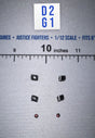 1/12 Scale WWII German Waffen Collar Tab and Button Set - WWII German SS Honor Guard Archard - DID 3R TG80005