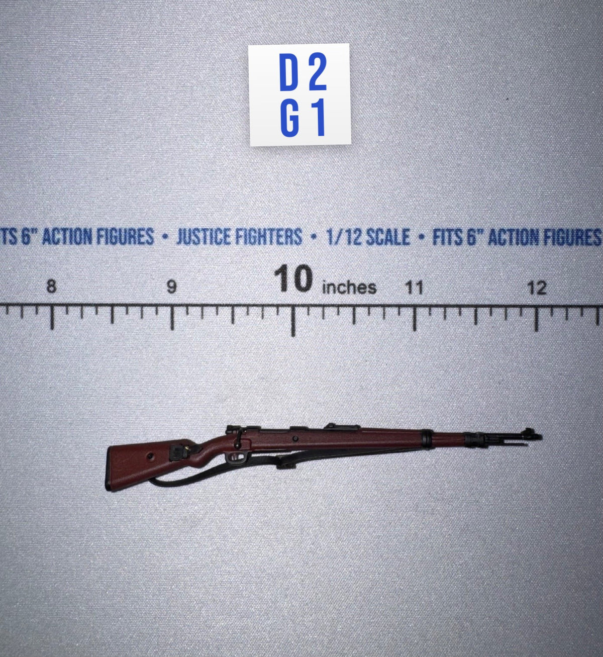 1/12 Scale WWII German Bolt-Action Rifle with Sling - WWII German SS Honor Guard Archard - DID 3R TG80005