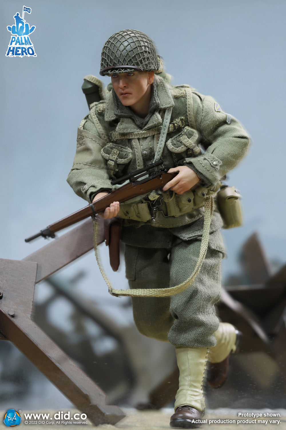 1/12 Scale Palm Hero Series WWII US 2nd Ranger Battalion Series 2 – Private Jackson - NIB DID XA80009