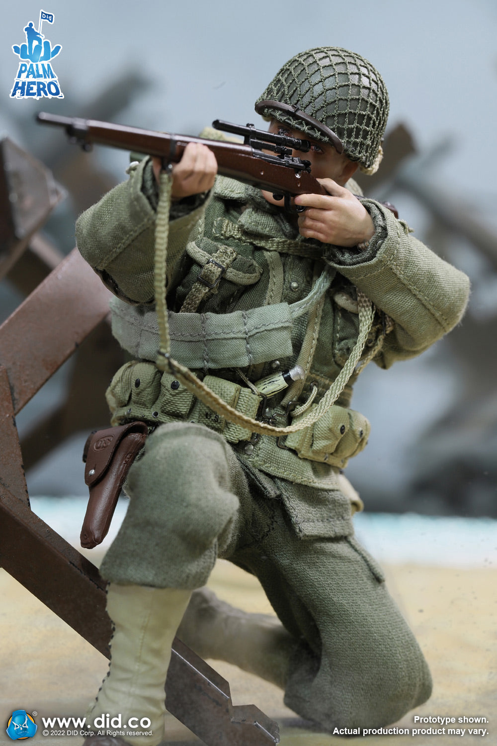 1/12 Scale Palm Hero Series WWII US 2nd Ranger Battalion Series 2 – Private Jackson - NIB DID XA80009