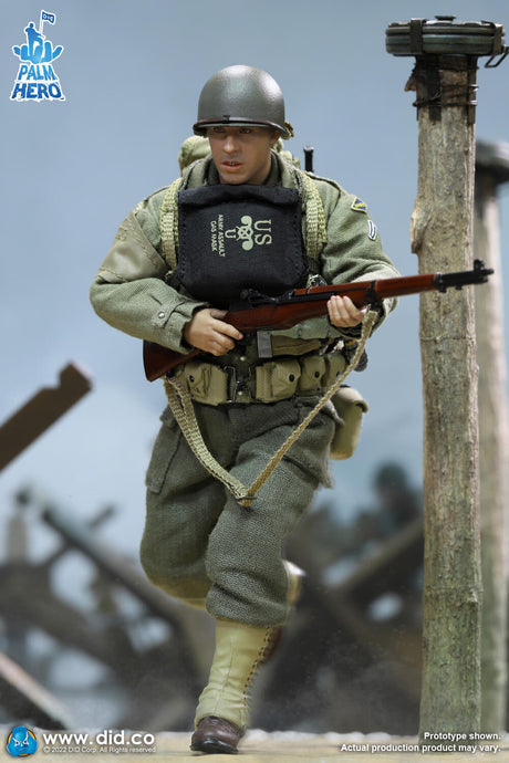 1/12 Scale Palm Hero Series WWII US 2nd Ranger Battalion Series 3 – Private Caparzo - NIB DID XA80011