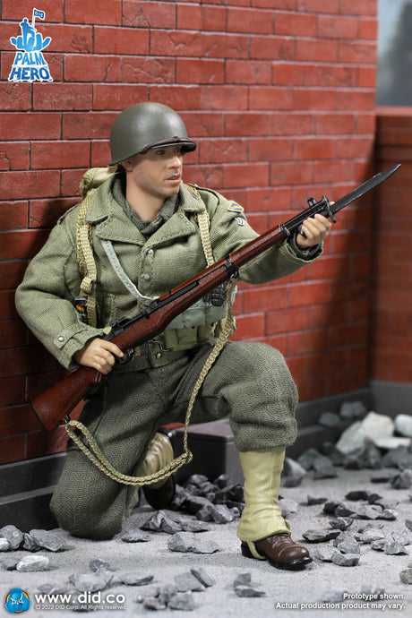 1/12 Scale Palm Hero Series WWII US 2nd Ranger Battalion Series 3 – Private Caparzo - NIB DID XA80011