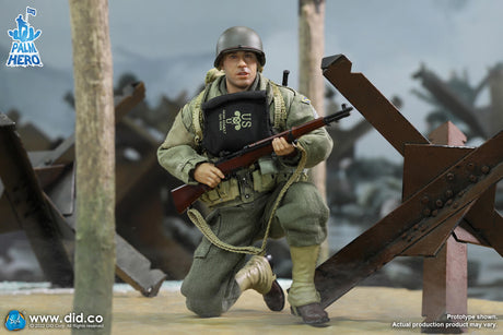 1/12 Scale Palm Hero Series WWII US 2nd Ranger Battalion Series 3 – Private Caparzo - NIB DID XA80011