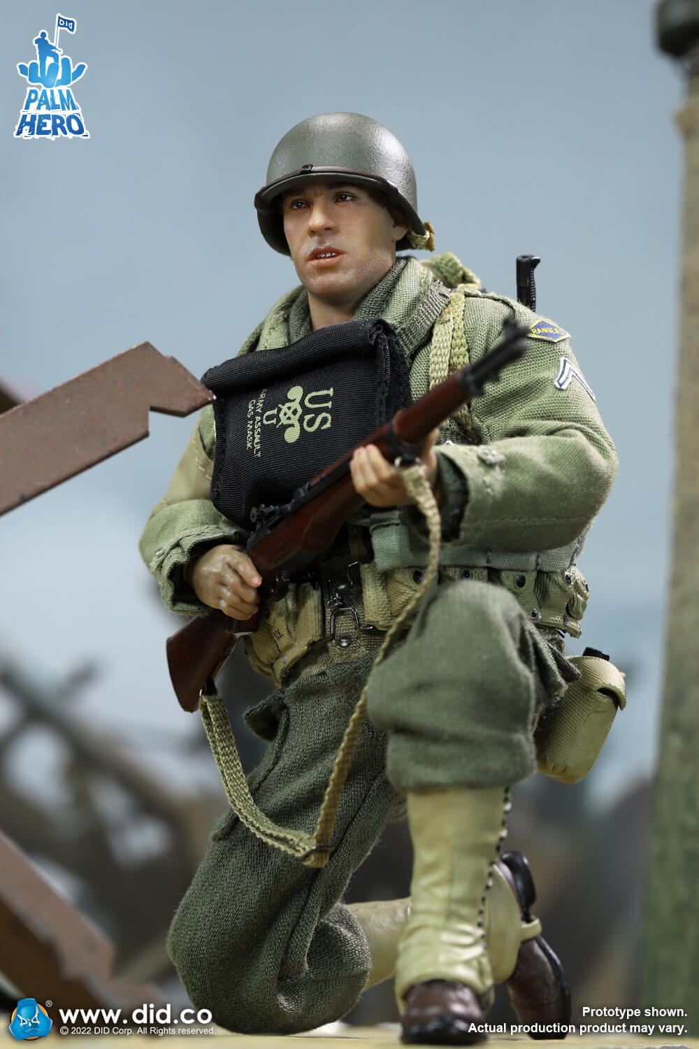 1/12 Scale Palm Hero Series WWII US 2nd Ranger Battalion Series 3 – Private Caparzo - NIB DID XA80011