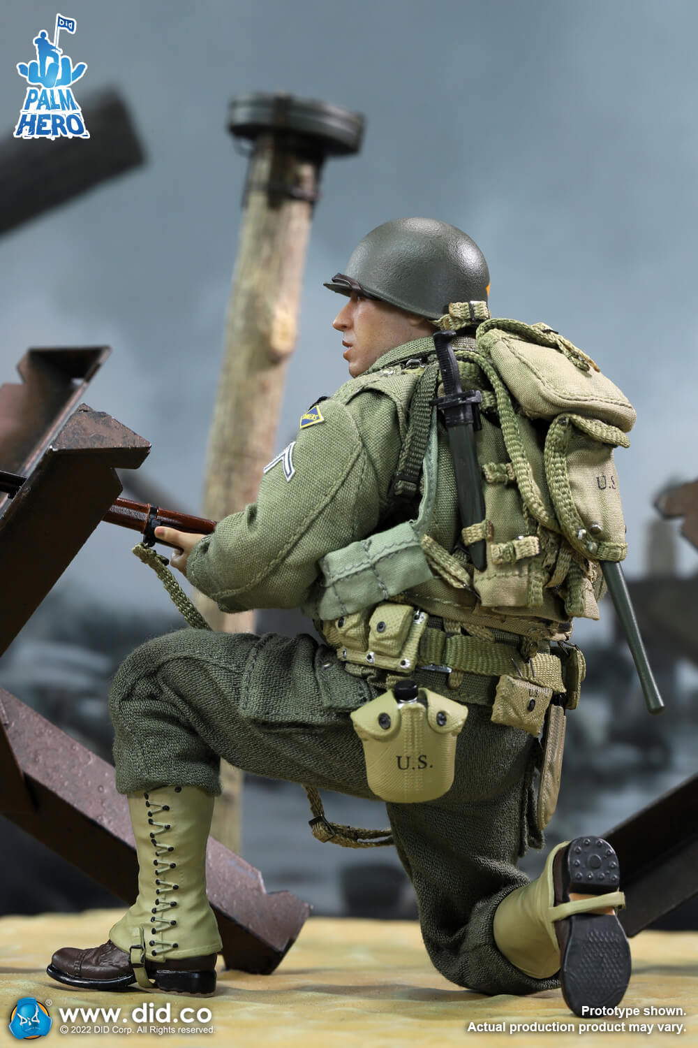 1/12 Scale Palm Hero Series WWII US 2nd Ranger Battalion Series 3 – Private Caparzo - NIB DID XA80011