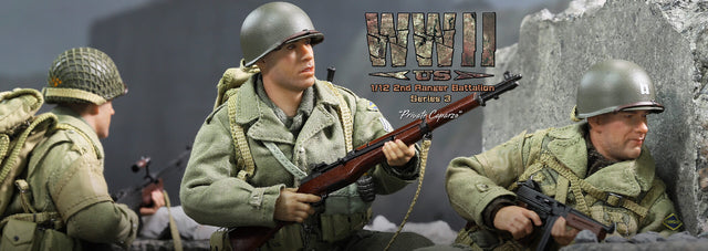 1/12 Scale Palm Hero Series WWII US 2nd Ranger Battalion Series 3 – Private Caparzo - NIB DID XA80011