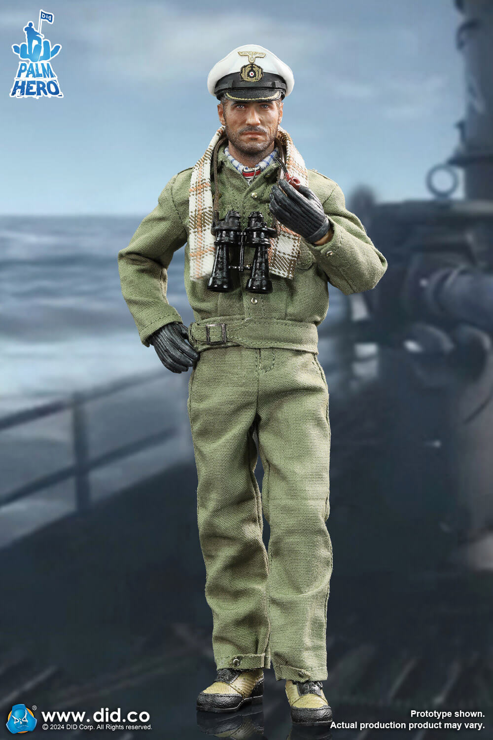1/12 Scale  WWII German U-Boat Commander - Lehmann - NIB DID XD80026 Palm Hero Series