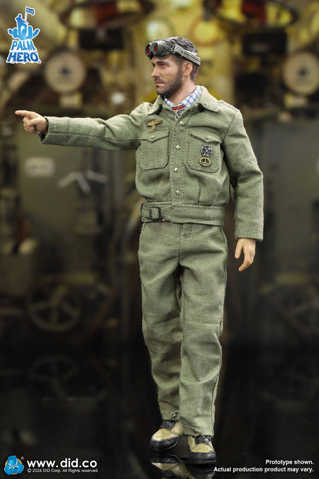 1/12 Scale  WWII German U-Boat Commander - Lehmann - NIB DID XD80026 Palm Hero Series