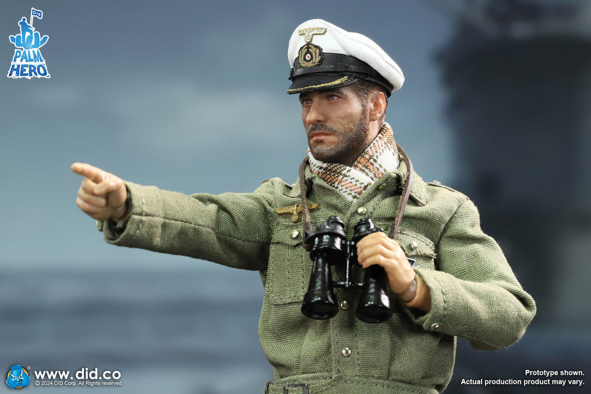 1/12 Scale  WWII German U-Boat Commander - Lehmann - NIB DID XD80026 Palm Hero Series