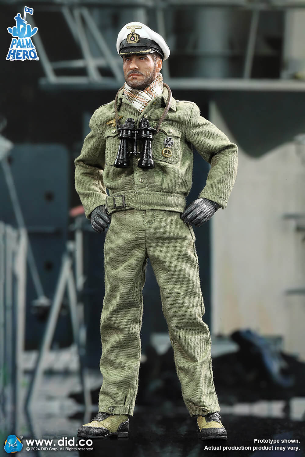 1/12 Scale  WWII German U-Boat Commander - Lehmann - NIB DID XD80026 Palm Hero Series