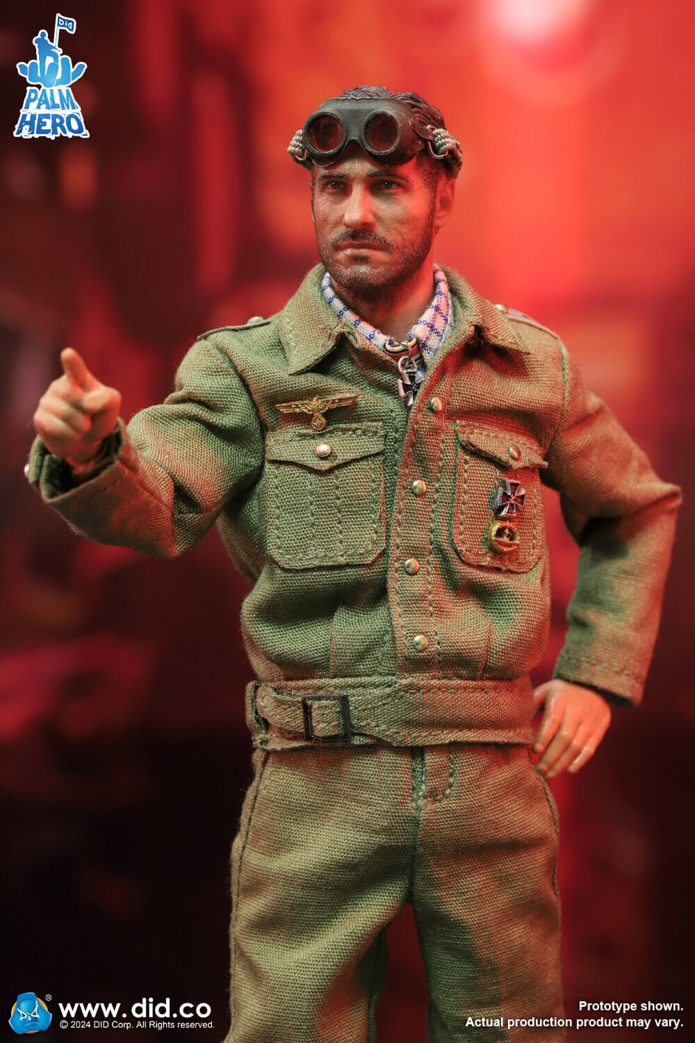 1/12 Scale  WWII German U-Boat Commander - Lehmann - NIB DID XD80026 Palm Hero Series