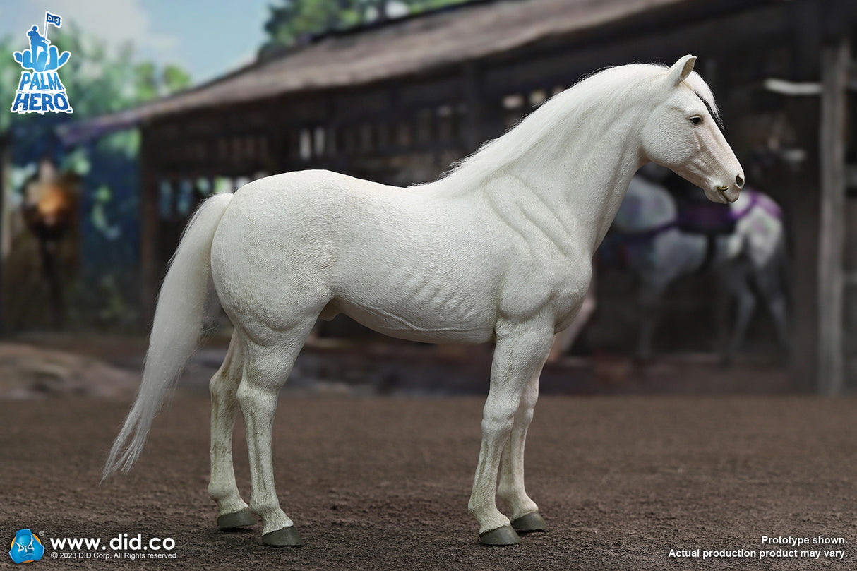 1/12 Scale Palm Hero Series White Horse - NIB DID XH80021