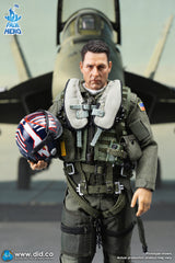 1/12 Scale The US Navy  F/A-18E Pilot - Captain Mitchell - NIB DID XM80031 - Fighter Weapons School Instructor