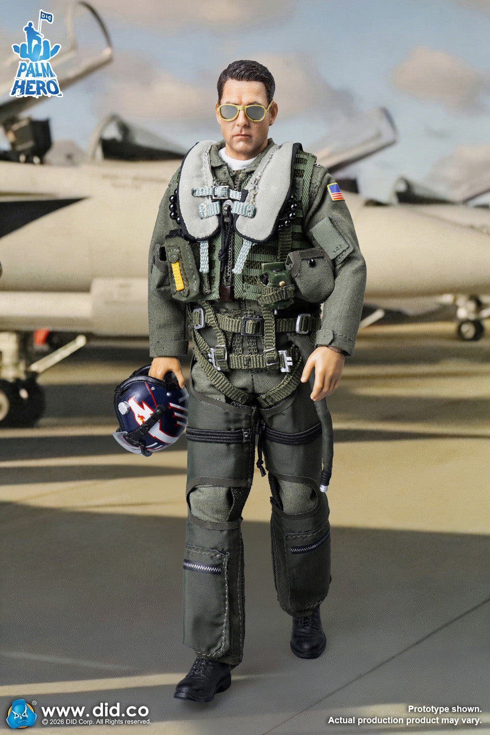 1/12 Scale The US Navy  F/A-18E Pilot - Captain Mitchell - NIB DID XM80031 - Fighter Weapons School Instructor
