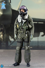1/12 Scale The US Navy  F/A-18E Pilot - Captain Mitchell - NIB DID XM80031 - Fighter Weapons School Instructor