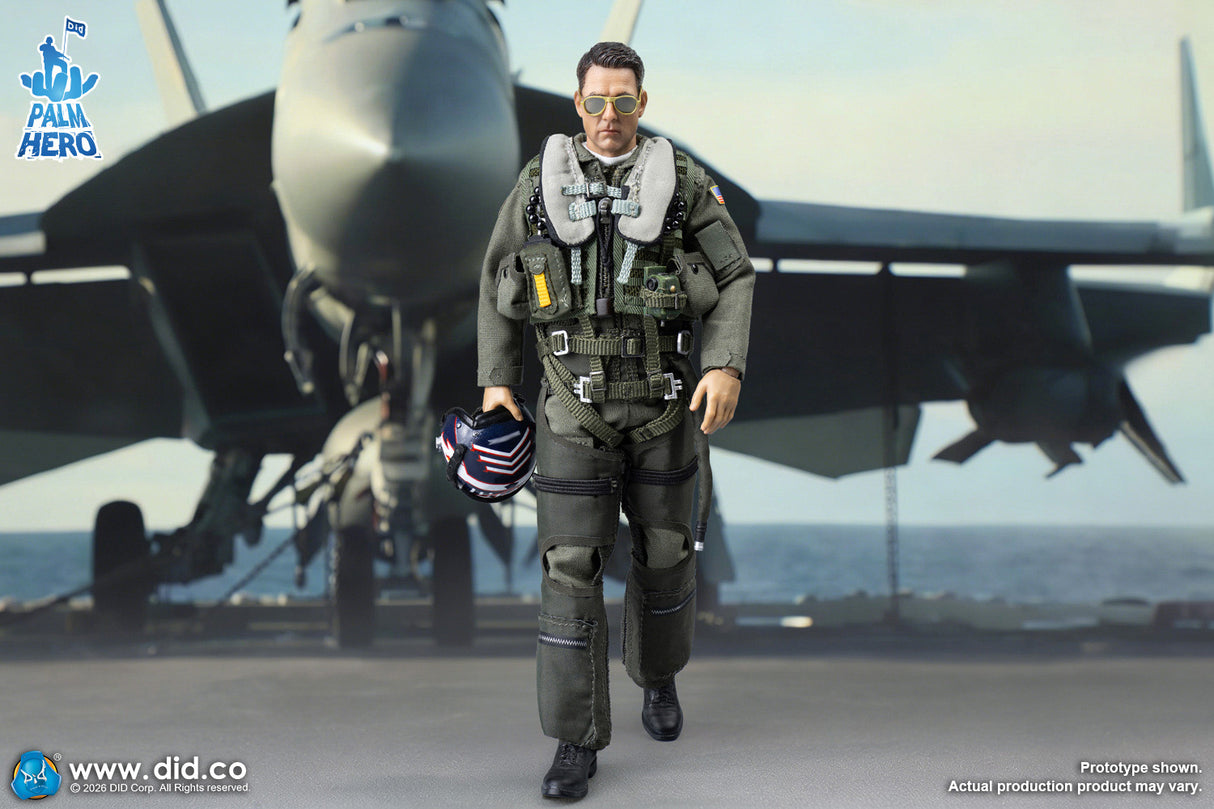 1/12 Scale The US Navy  F/A-18E Pilot - Captain Mitchell - NIB DID XM80031 - Fighter Weapons School Instructor