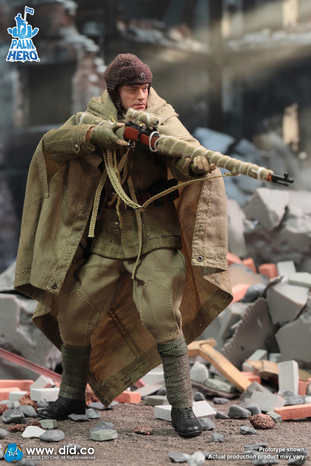 1/12 Scale WWII Russian Sniper - Vasily Zaitsev - NIB DID XR80037